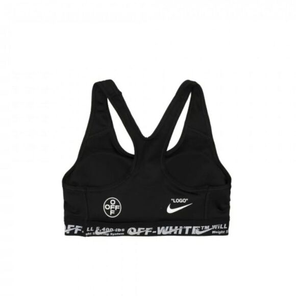 Nike Off-white black and white sports bra top - Picture 4 of 6